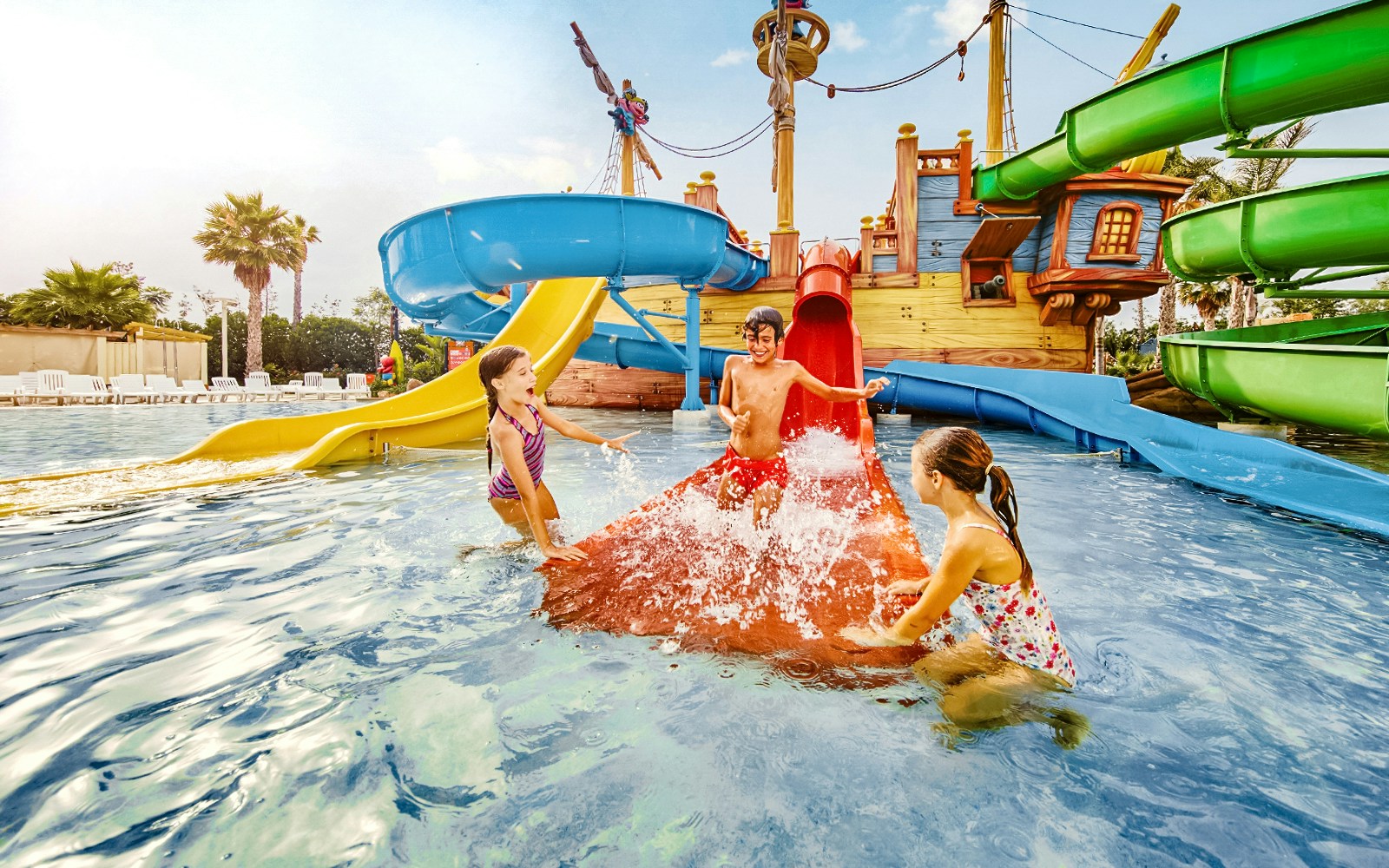 tourists enjoying ride at caribe aquatic park