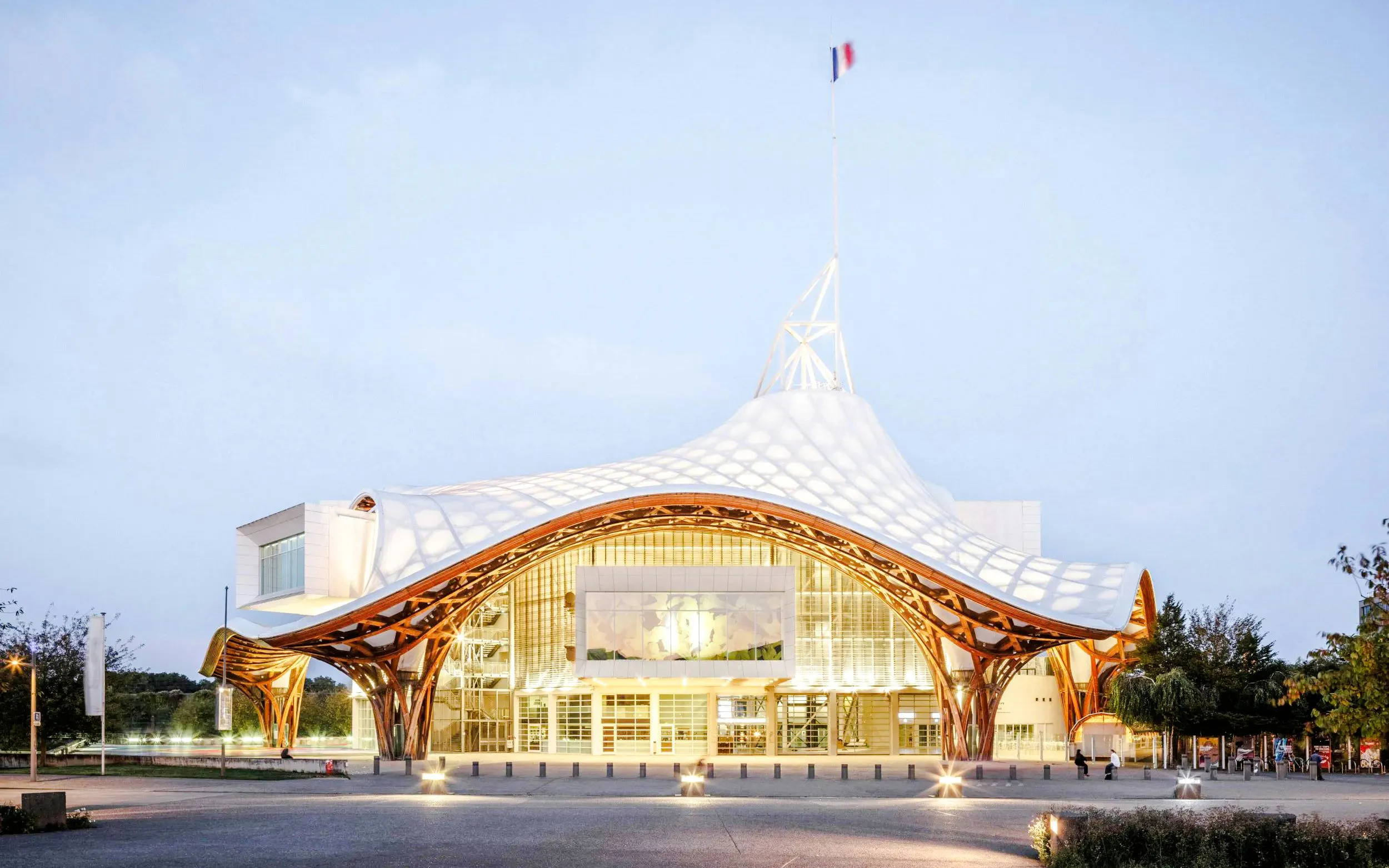 Centre Pompidou-Metz with unique architectural design in Metz, France.