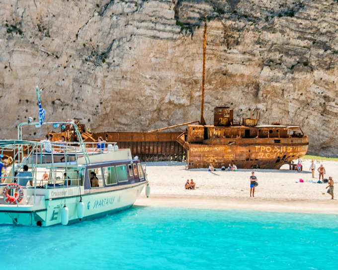 Zakynthos Shipwreck Beach & Blue Caves Cruise