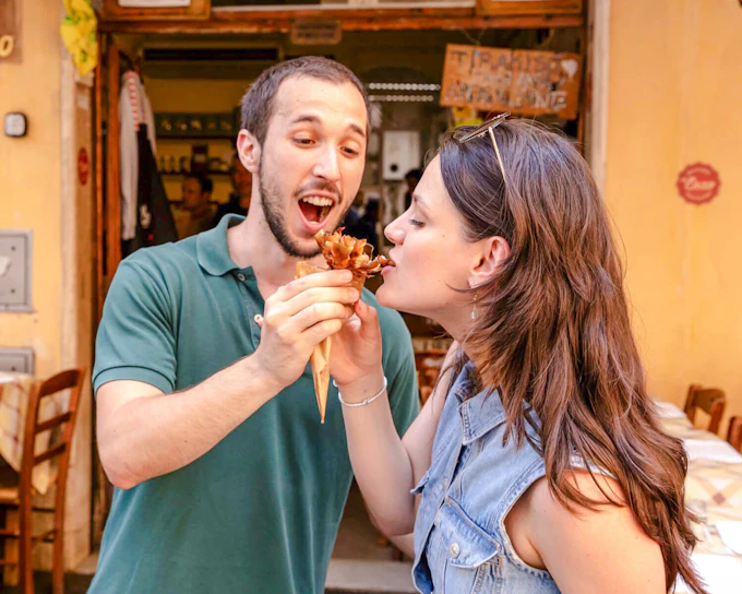 Twilight Food Tour in Trastevere