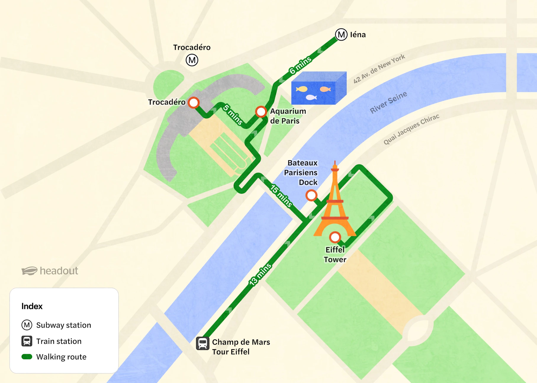 Paris Aquarium Map