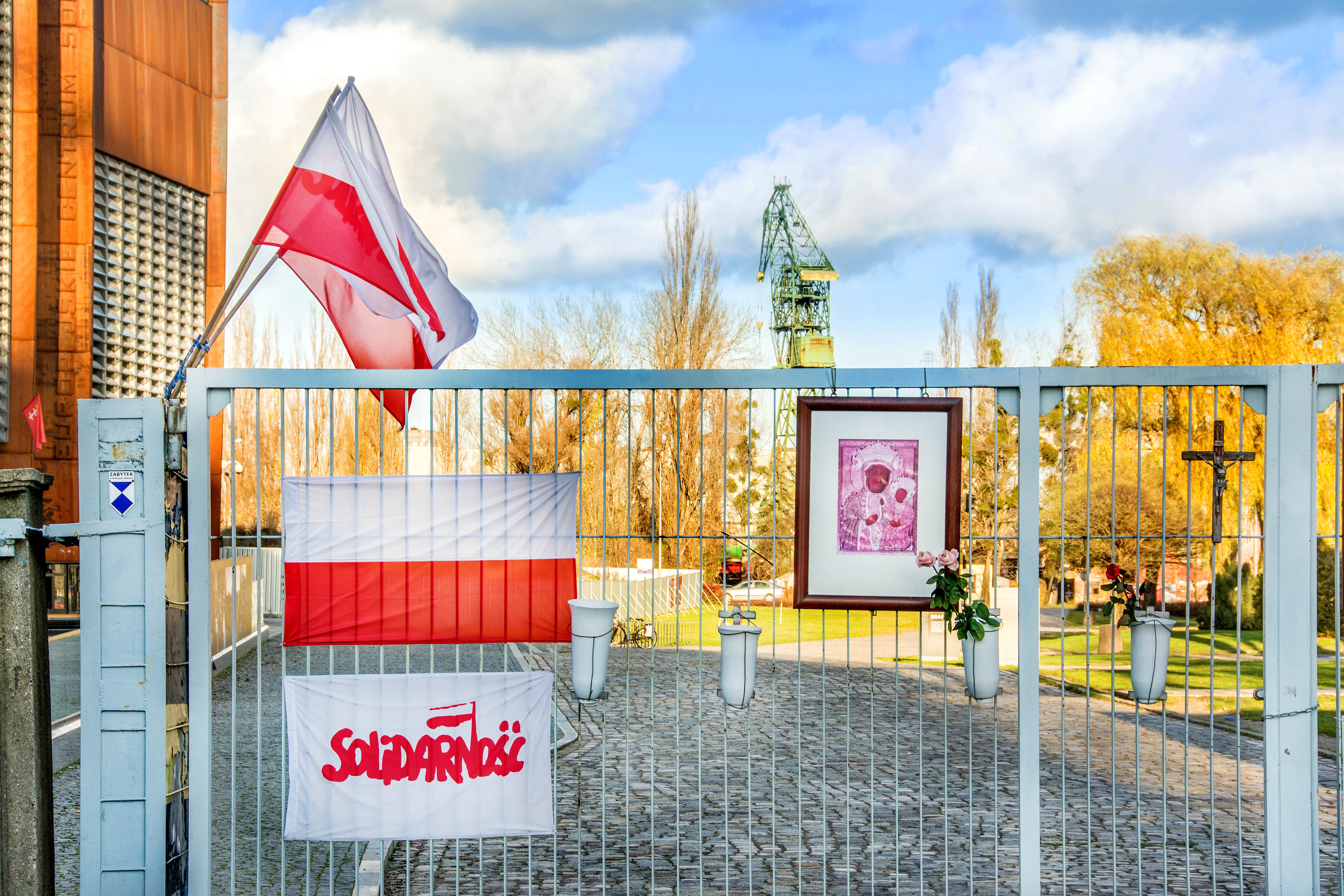 Gate number 2 of Gdansk Shipyard at European Solidarity Center Gdansk