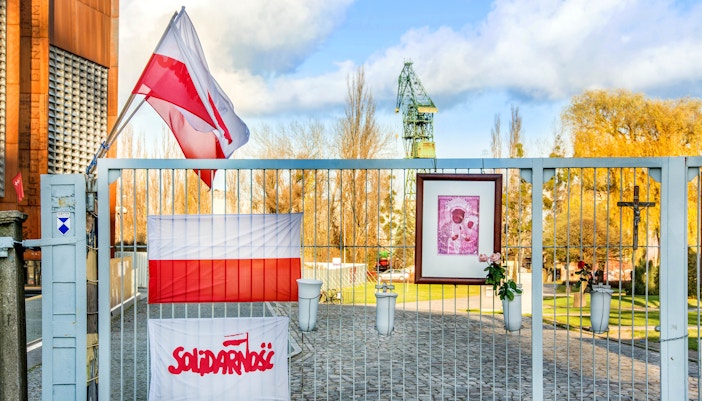 Gate number 2 of Gdansk Shipyard at European Solidarity Center Gdansk