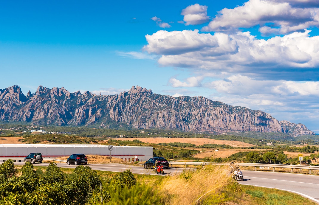 Parking at Montserrat Monastery