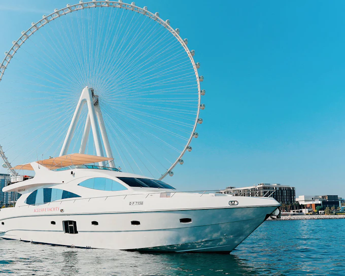 From Dubai Harbour: 1/2-Hour Yacht Cruise with Soft Drinks & Optional Live BBQ