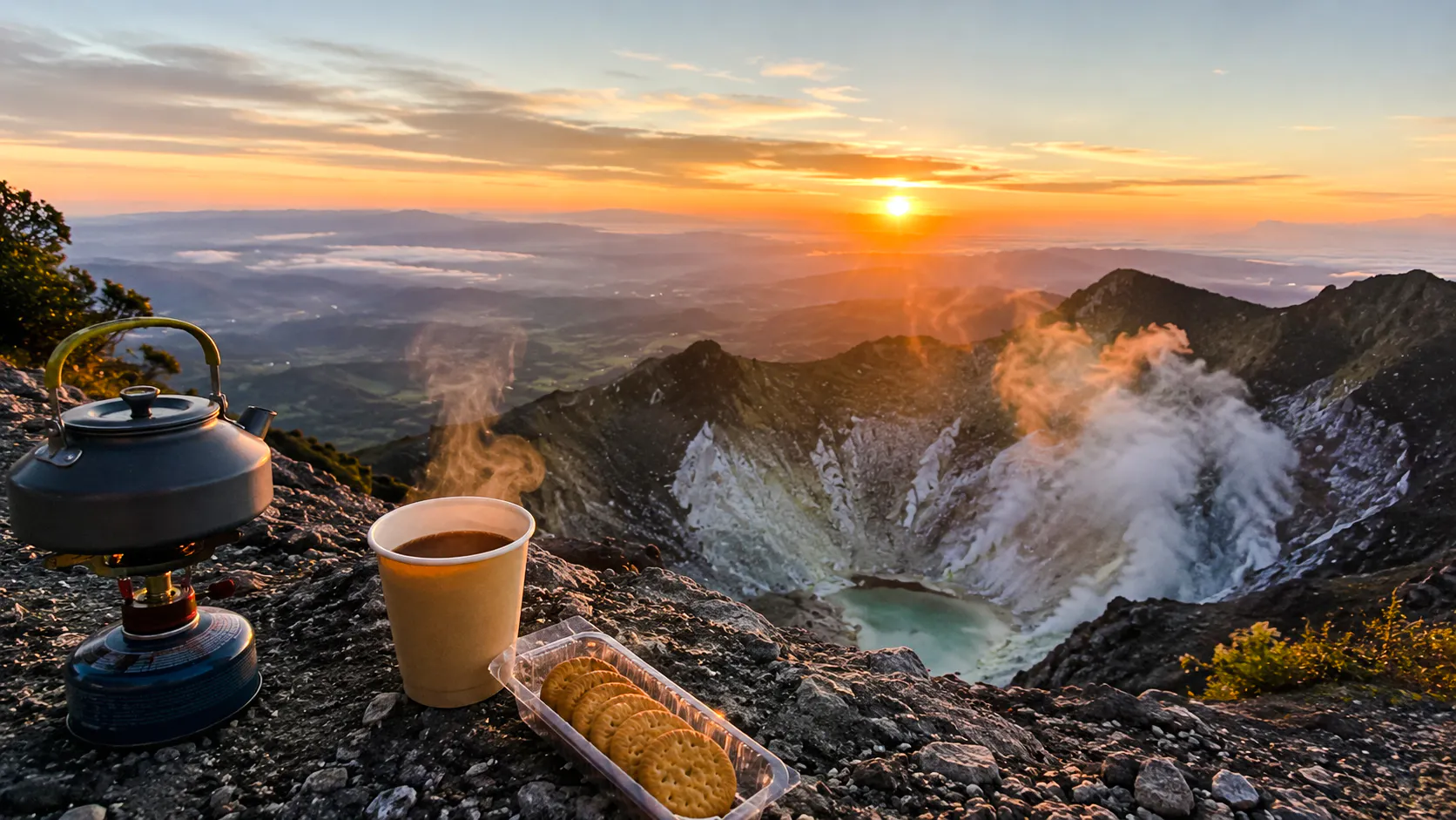 From Medan: 2 Days Sipiso Piso Waterfall & Mount Sibayak Sunrise