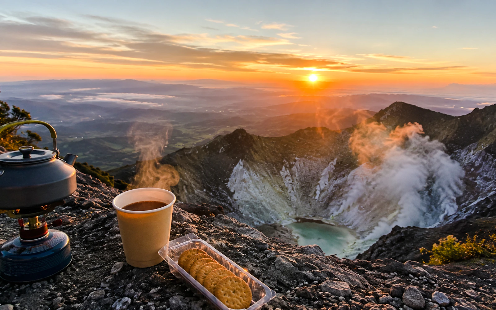From Medan: 2 Days Sipiso Piso Waterfall & Mount Sibayak Sunrise
