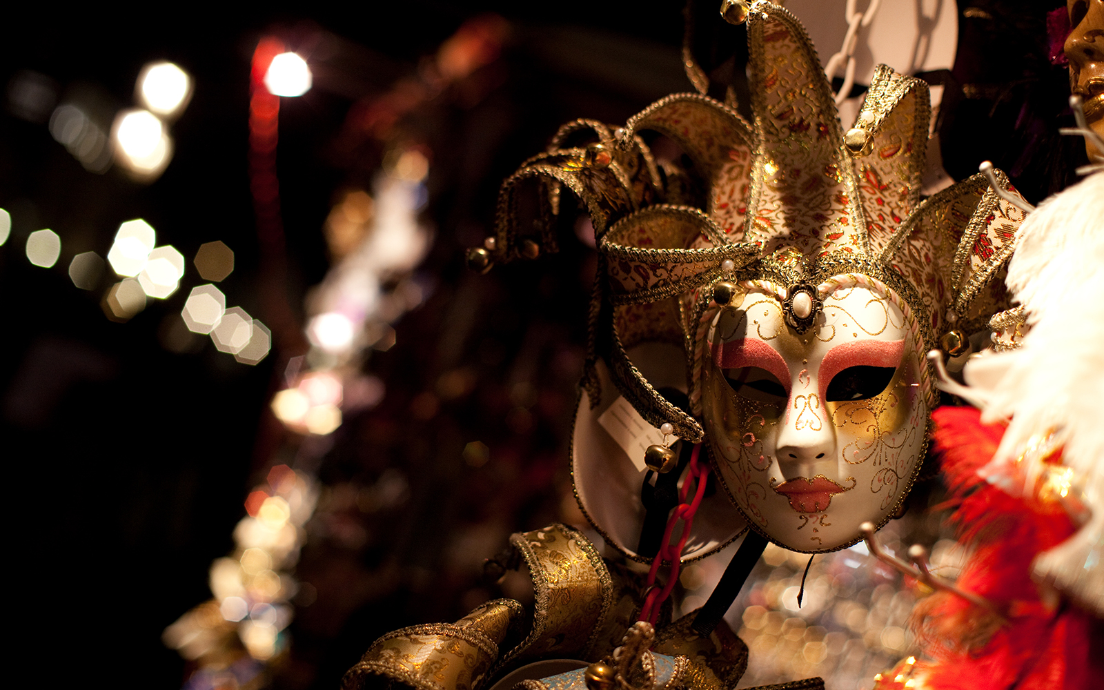 Venice carnival at night