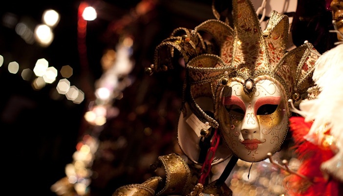 Venice carnival at night