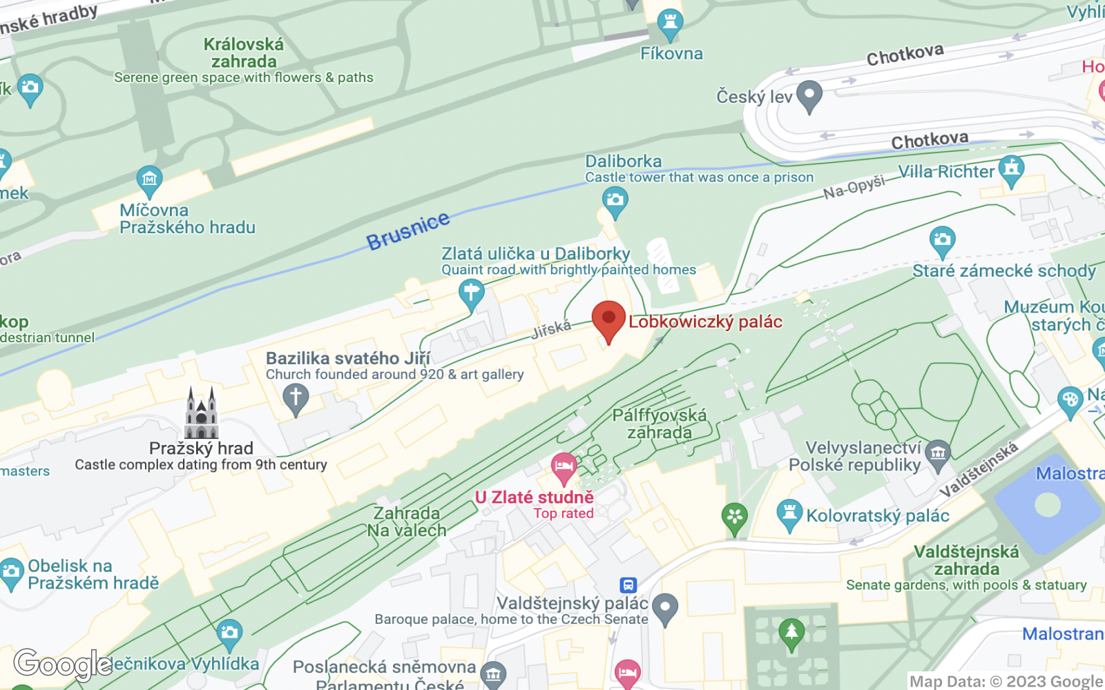 Lobkowicz Palace Location