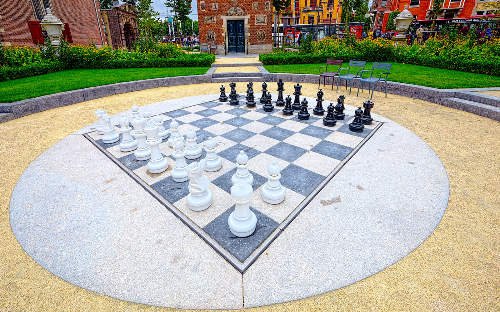 local chess match at Max Euweplein