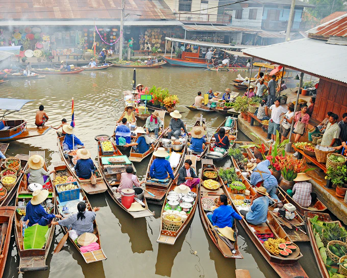 Bangkok Floating Markets Full-Day Guided Tour