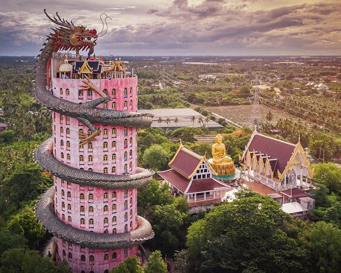 Private Maeklong Railway Market, Floating Market & Dragon Te