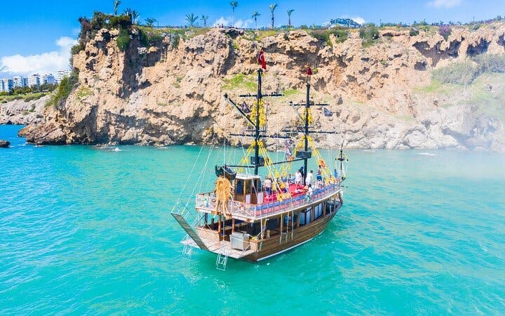 antalya relaxing boat trip – swim sunbathe on the turquoise coast-4