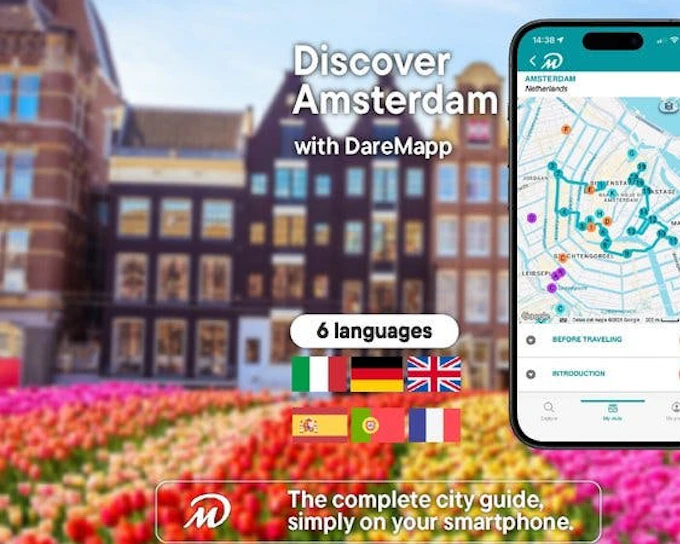 Amsterdam Self-Guided Walking Tour on Mobile App (Product 53551)