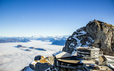 Mount Pilatus summit with panoramic views, part of Lucerne Old Town self-guided audio walking tour.