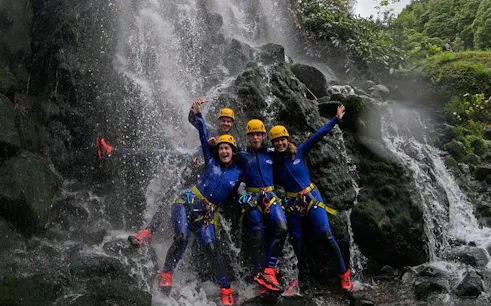 são miguel guided canyoning at ribeira dos caldeirões natural park-1