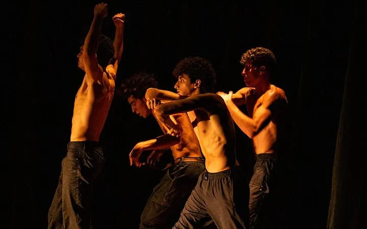 Dancers performing on stage during Hot Nights Live Cabaret in Hurghada.