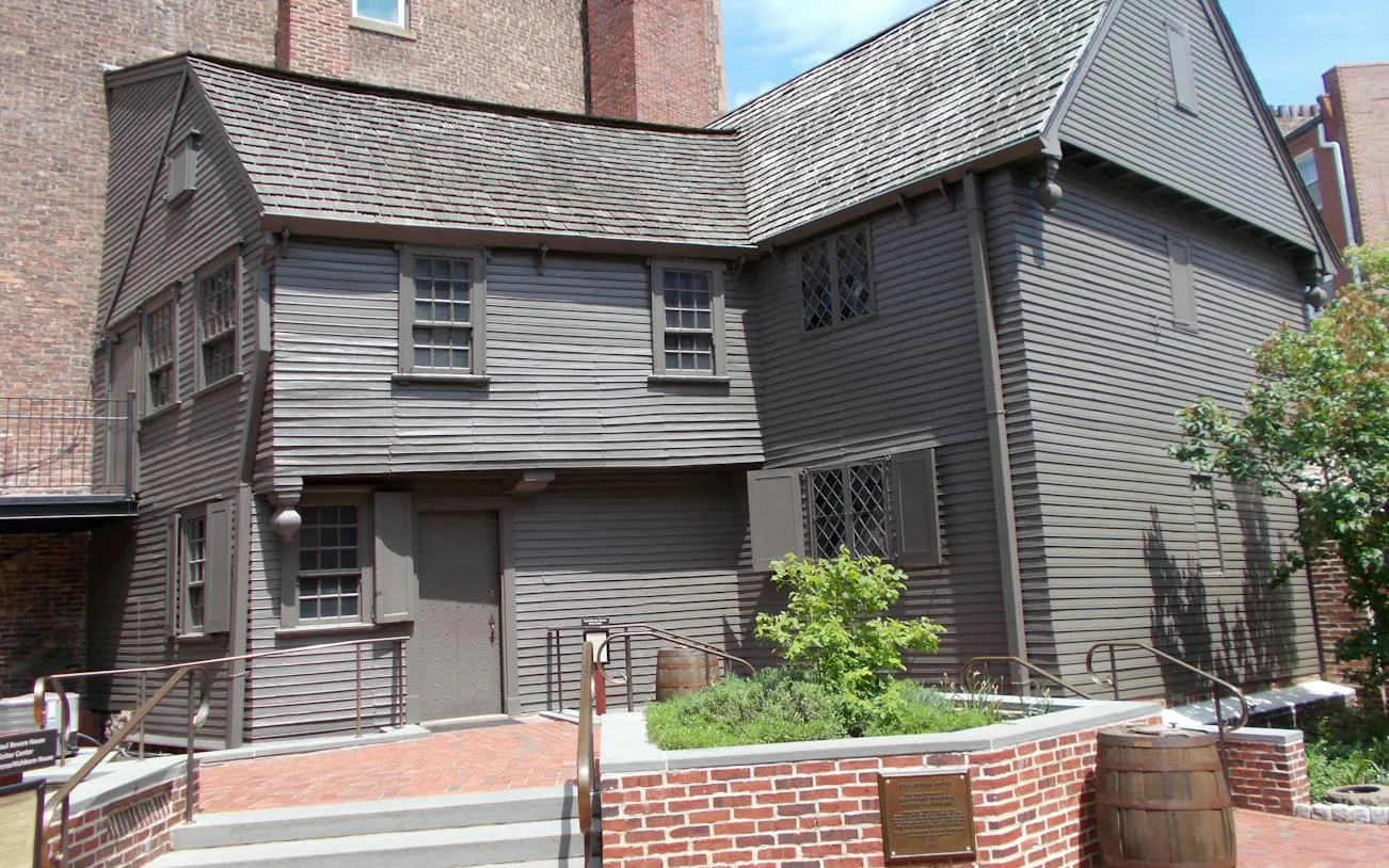 Paul Revere House on the Boston Freedom Trail, part of a self-guided audio walking tour.