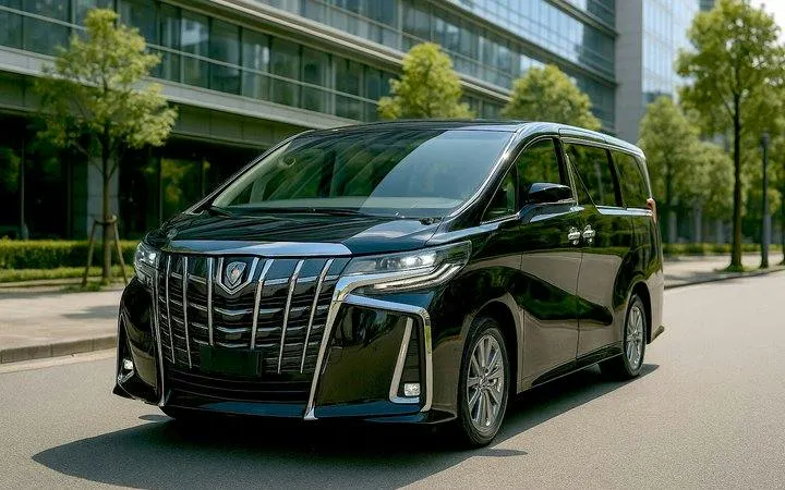 Luxury van for Kyoto private 5-hour charter with transfer from KIX Airport or Osaka Port.