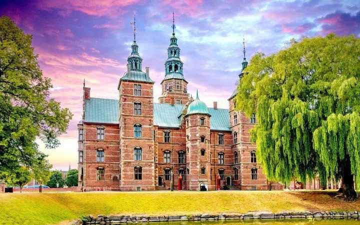 Rosenborg Castle in Copenhagen during a self-guided walking tour.
