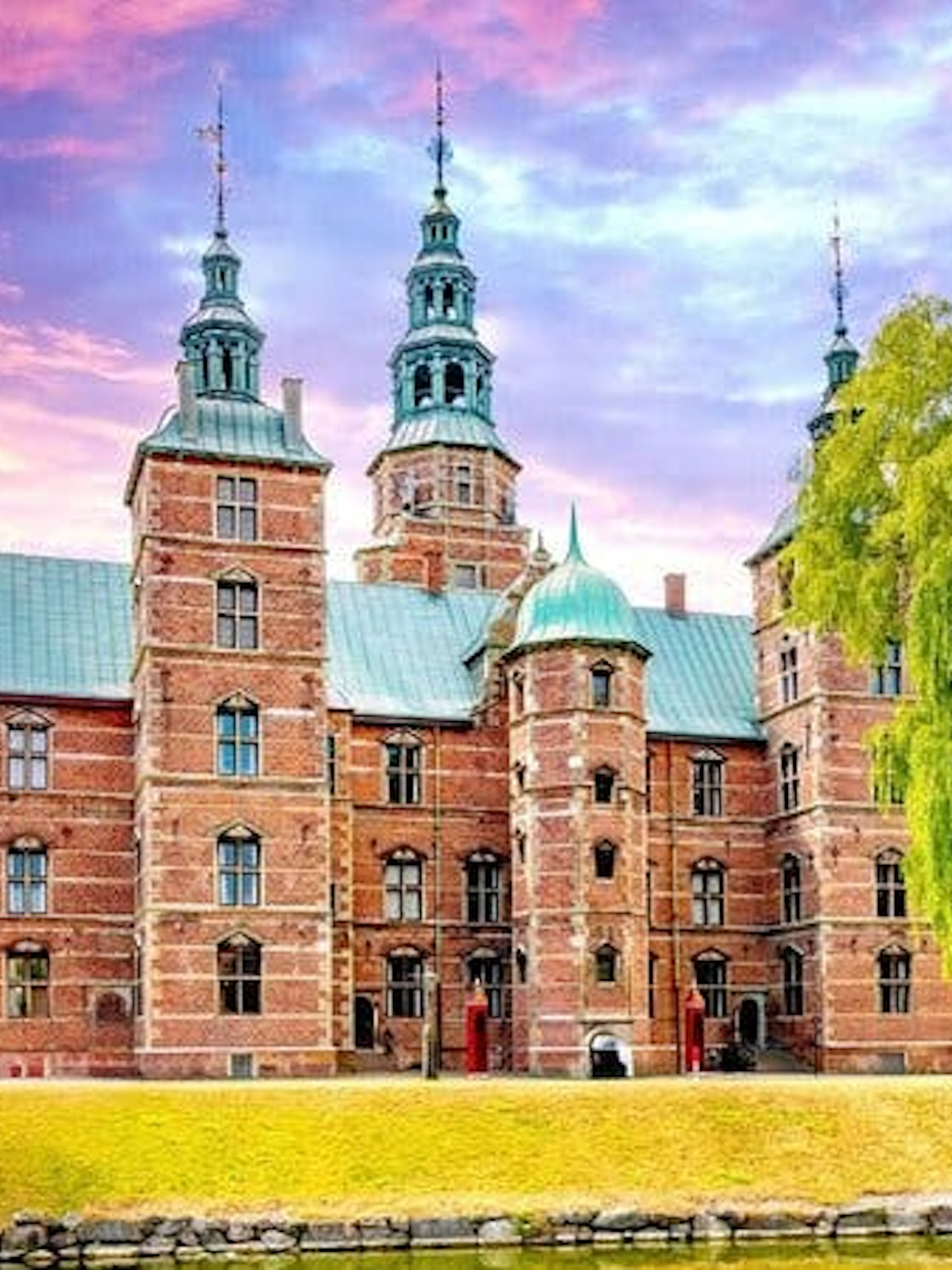 Rosenborg Castle in Copenhagen during a self-guided walking tour.