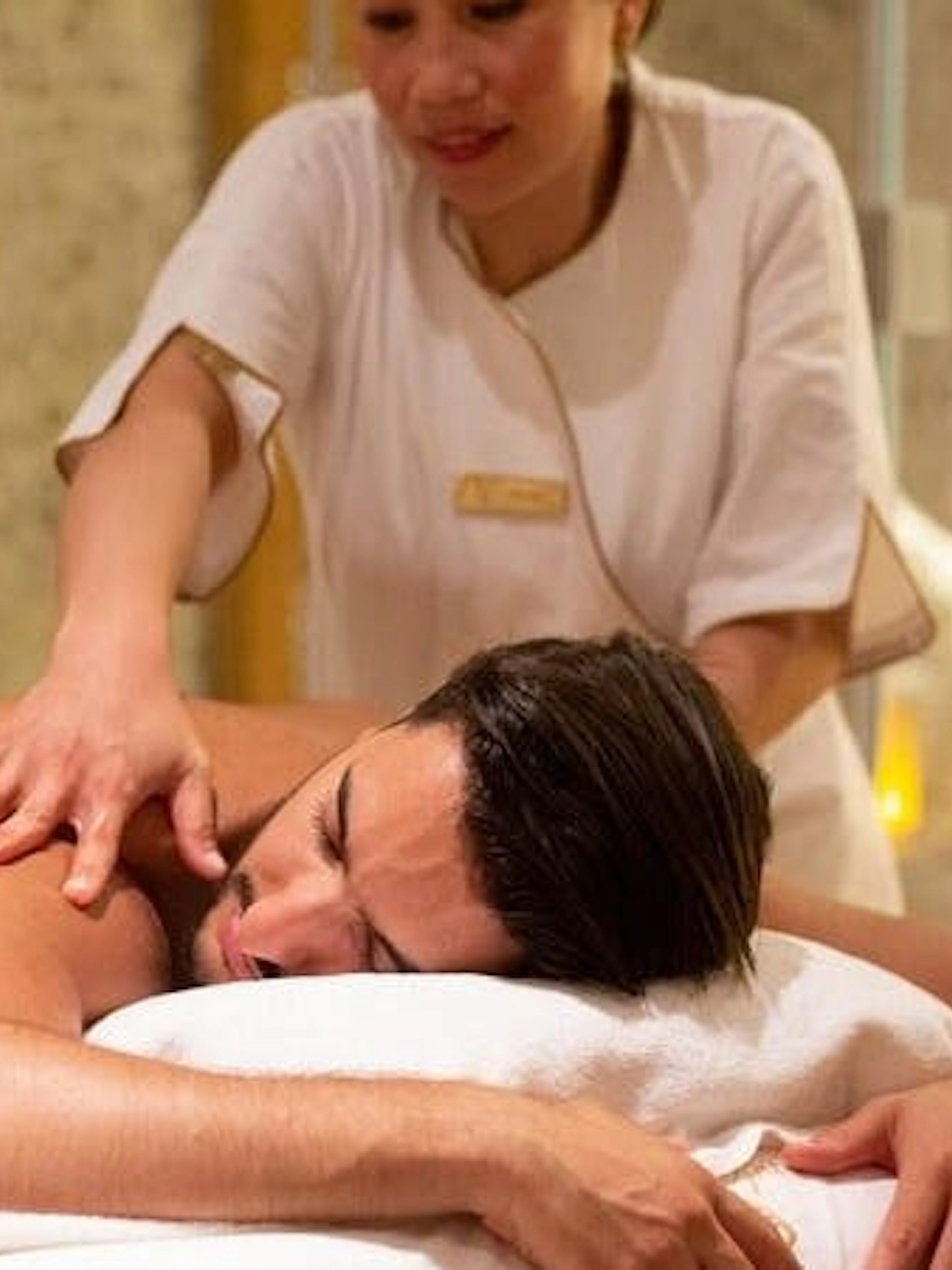 Moroccan hammam massage in Marrakech spa setting.
