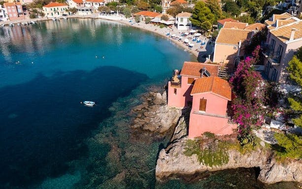 kefalonia guided day tour to myrtos beach, assos village, and fiscardo with pickup options-4