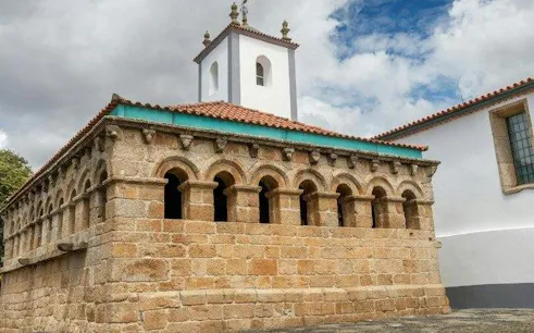Stone building with arched windows on Braganza Self-Guided Museum Tour, Braga.