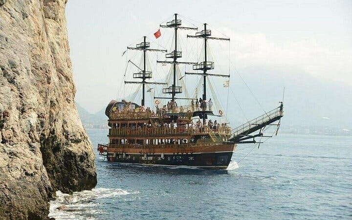 antalya pirate boat tour with foam party soft drinks & transfer-2