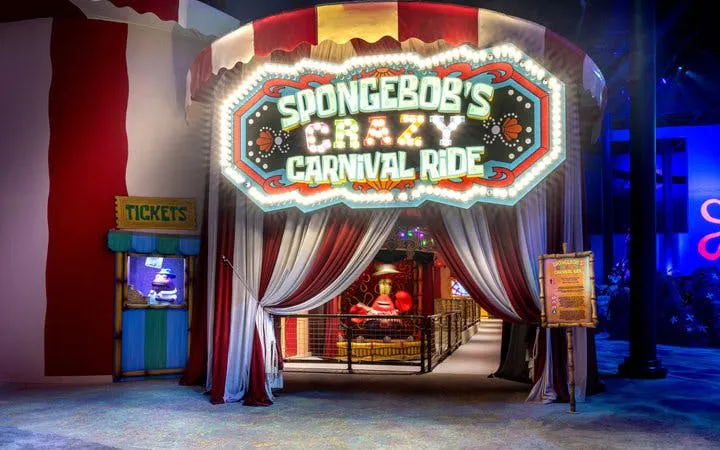 SpongeBob's Crazy Carnival Ride entrance at The Land of Legends Theme Park.