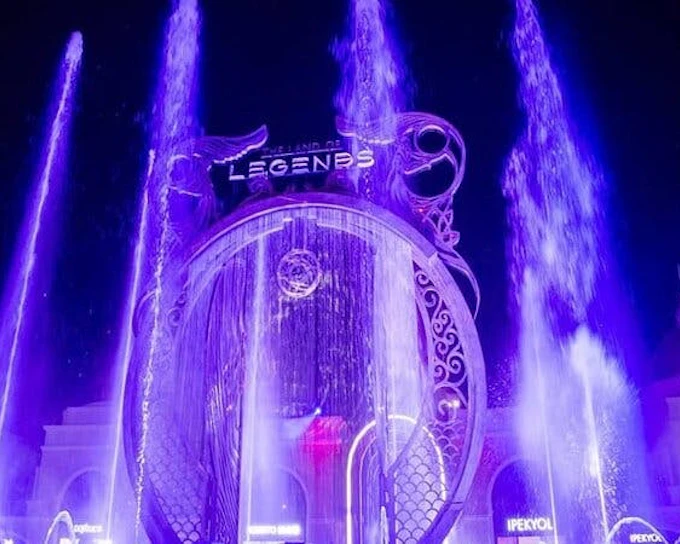 Land of Legends Night Show with Round Transfer from Alanya