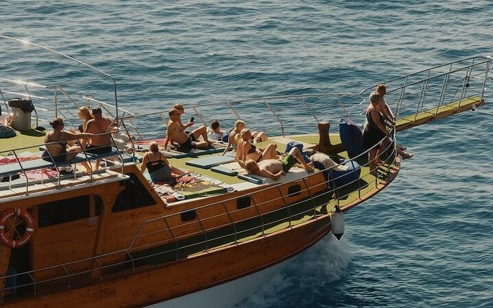 antalya relaxing boat trip – swim sunbathe on the turquoise coast-1