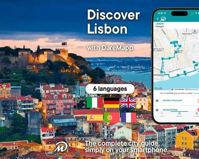 Lisbon Self-Guided Walking Tour on Mobile App (Product 53924)