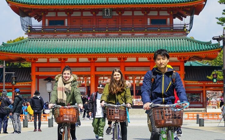 kyoto guided bike tour with japanese lunch and unesco zen temple visits-3