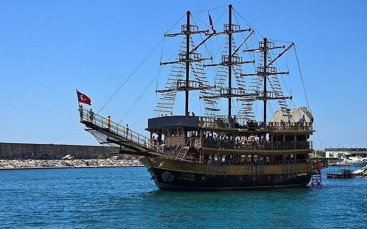 antalya pirate boat tour with foam party soft drinks & transfer-4