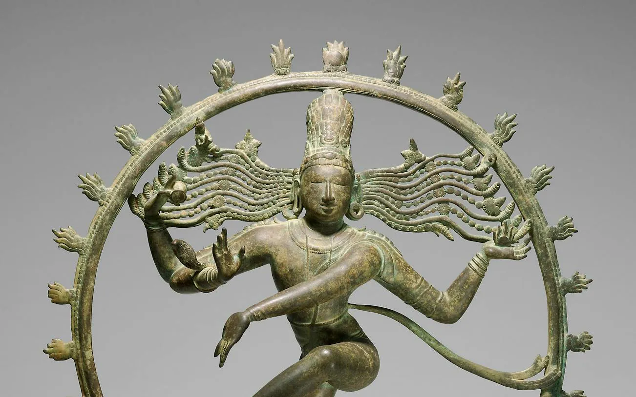 Bronze sculpture of Shiva Nataraja at the Art Institute of Chicago, depicting the cosmic dance.