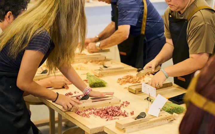 Tokyo Shinjuku Chopstick-Making Workshop with Personalized Kanji Engraving and Wood Selection Image 2