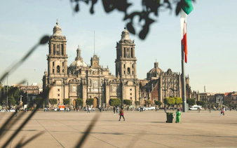 Mexico City Metropolitan Cathedral in Zócalo, Centro Histórico, Mexico City.