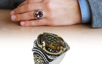 Handcrafted rings from Cappadocia local producer shopping tour.