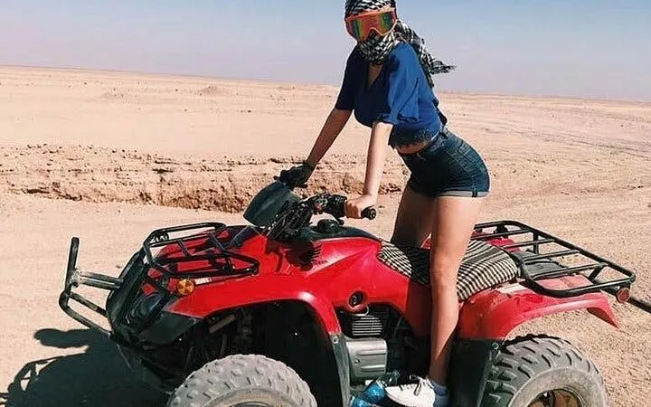 Horse riding and ATV quad bike safari in Sharm El Sheikh desert.
