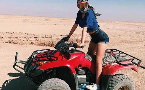 Horse riding and ATV quad bike safari in Sharm El Sheikh desert.
