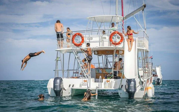 Buggy Adventure at Taino Park, Cenote Cave Swim, and Catamaran Snorkeling Cruise with Lunch and Drinks