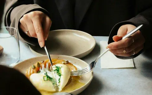 Traditional Norwegian meal served during Oslo walking tour.