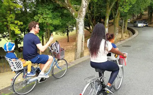 nara private family e-bike tour with lunch-1