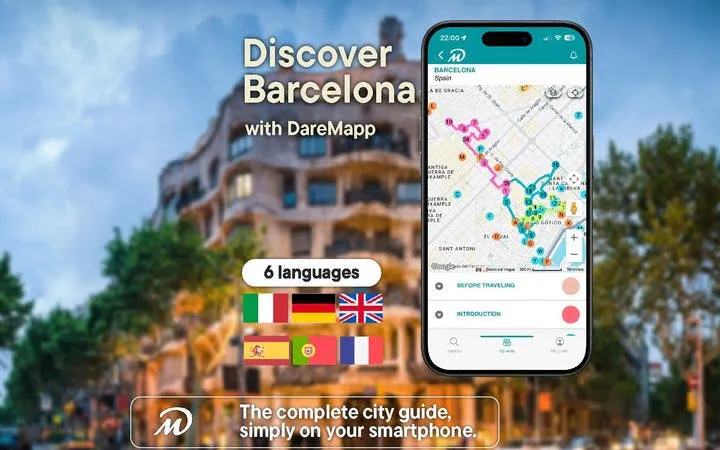 Barcelona Self-Guided Walking Tour on Mobile App