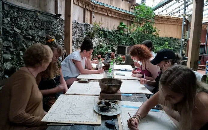 Batik painting workshop with Hmong artisans in Ta Van village.