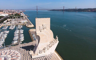 Padrão dos Descobrimentos monument by the Tagus River in Lisbon.