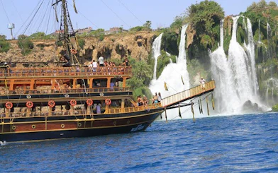 Antalya Pirate Boat Tour with Foam Party, Lunch, Unlimited Soft Drinks and Hotel Transfers
