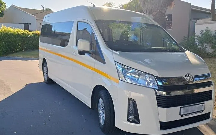 Private airport transfer van in Cape Town for CBD, Camps Bay, Sea Point, Stellenbosch, Franschhoek.